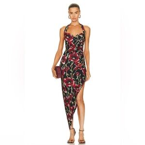 Norma Kamali NWT side drape gown